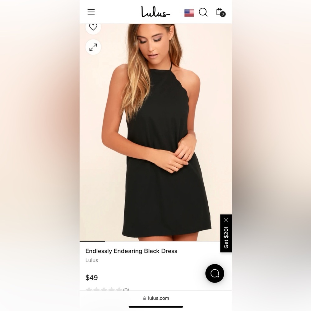 Lulus black cocktail dress